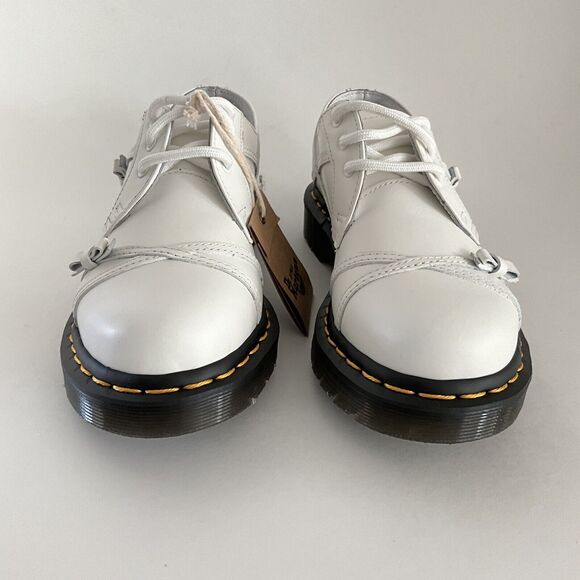 Dr. Martens Oxfords White Leather 1461 Bow 3-Eye Lace-up 5 - Picture 4 of 11